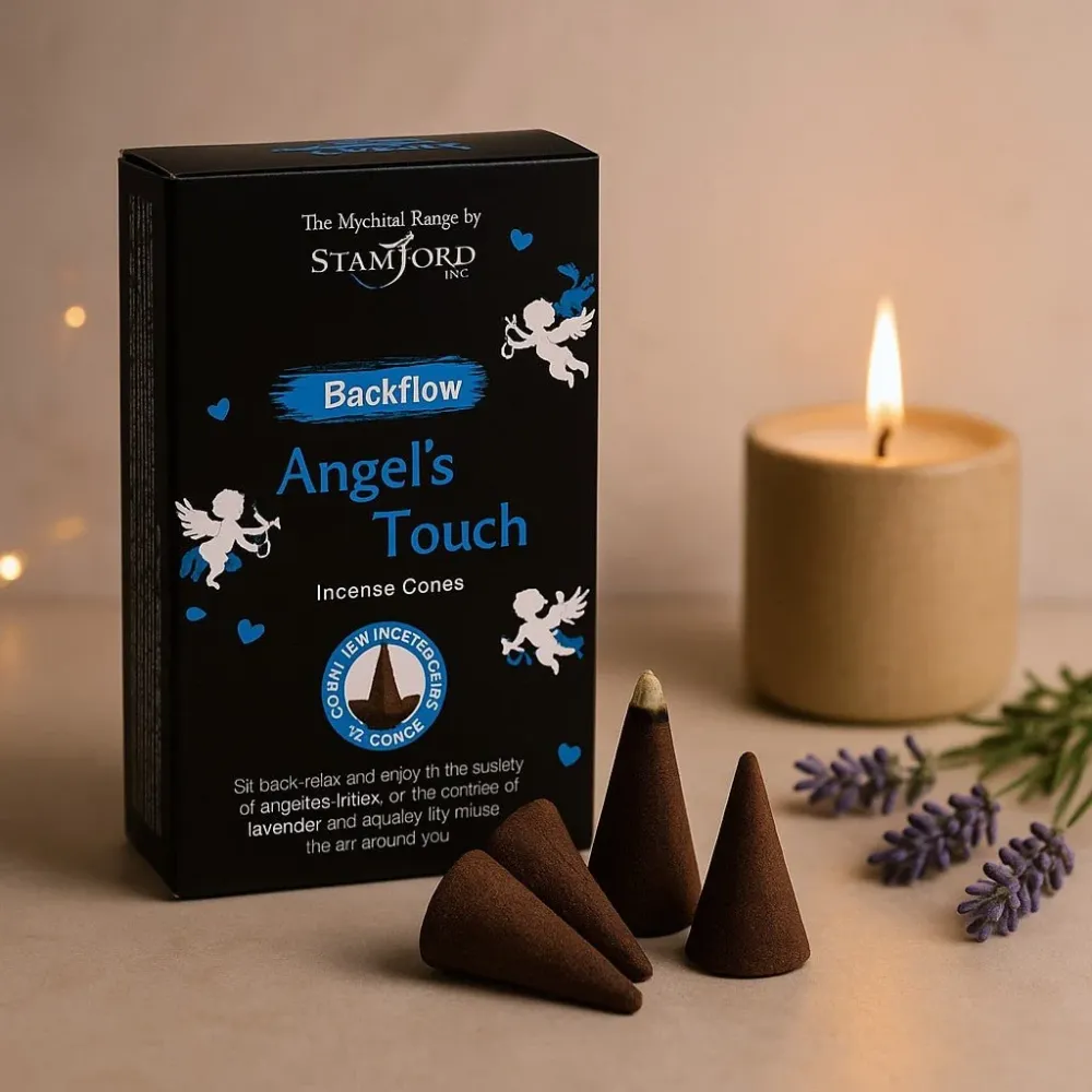 Visszafolyó füstölő kúpok Angel Touch 12 darab Stamford