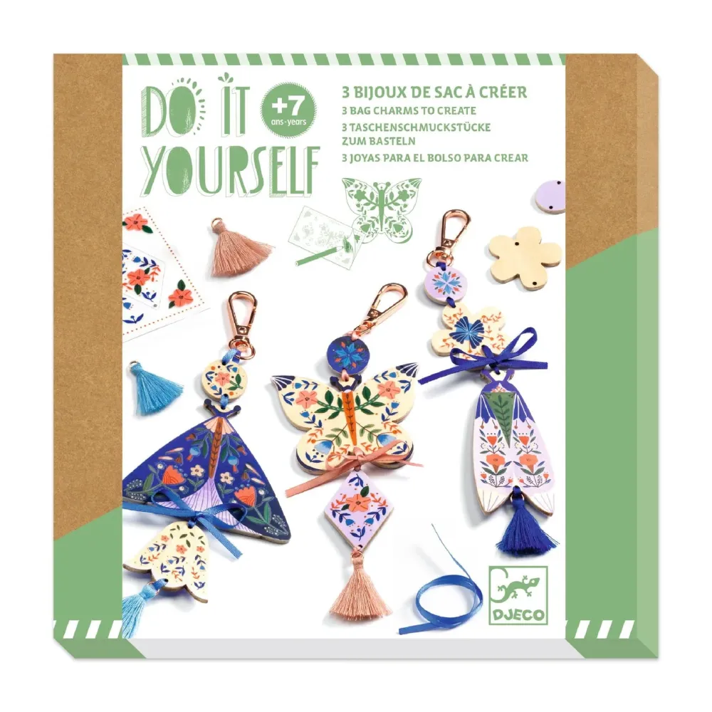Djeco DIY pillangó kulcstartó készlet