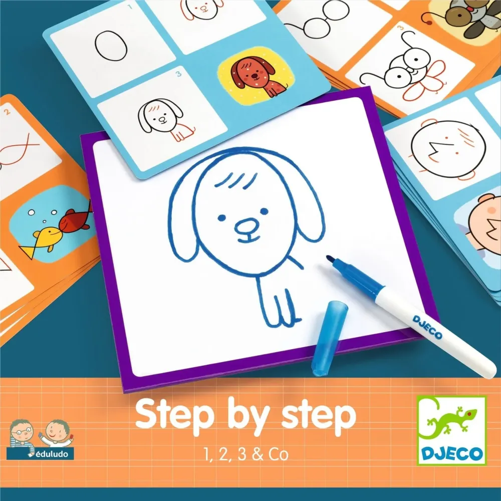 Djeco Eduludo Rajzolni tanulni lépésről lépésre 1,2,3