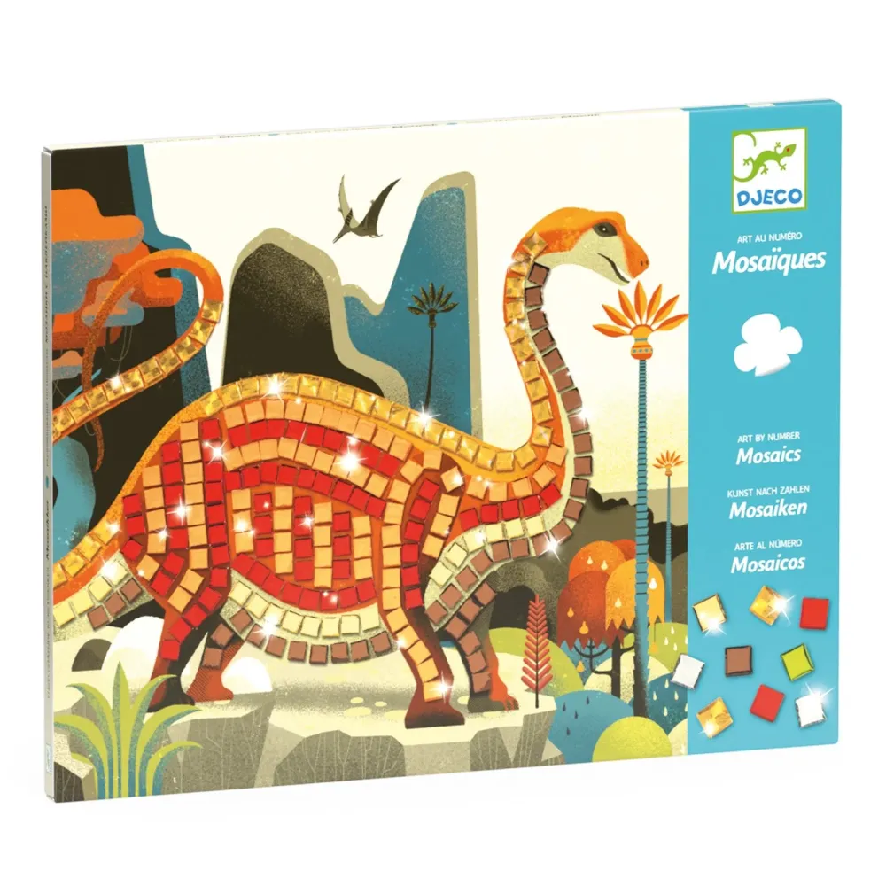 Djeco Kreatív készlet Mozaik dinoszauruszok