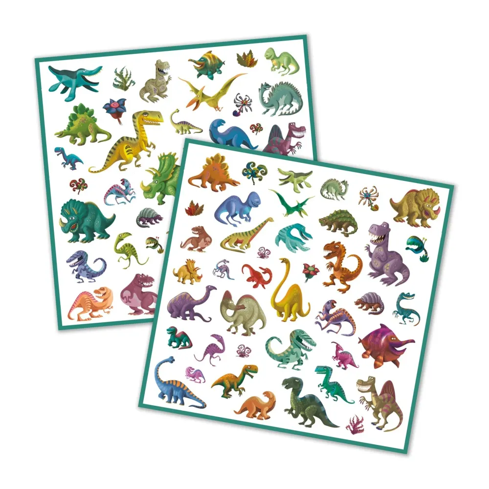 Djeco matricák 160 db. Dinoszauruszok