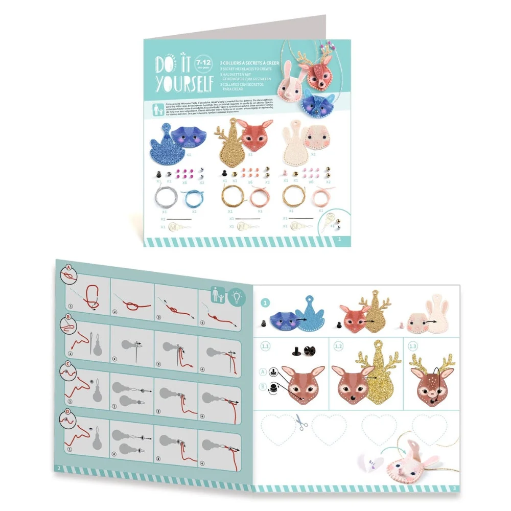 Djeco Set DIY titkos nyakláncok